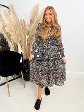 The Linda - Abstract Print Floaty Maxi Dress